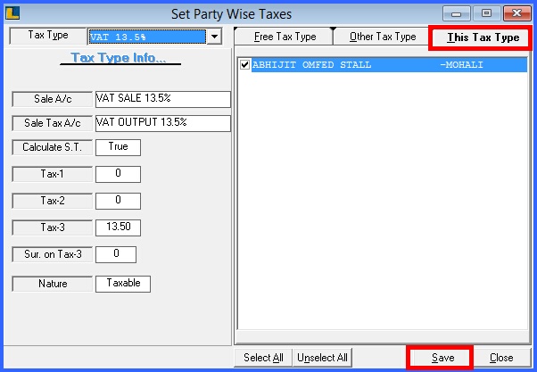 fmcg set party wise taxes 2